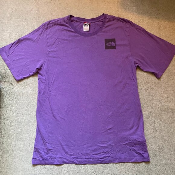The North Face Women’s Large Plain purple T-shirt with logo. - Picture 1 of 5
